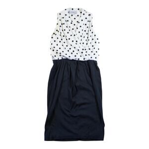 80s Tareti by Howard Wolf polka dot wrap-front dress — Made in USA